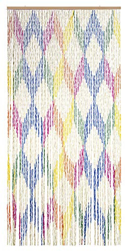 VERDELOOK Tenda Tipo Mais Colorata con Fantasia a Rombi, 120x240 cm, 68 Fili