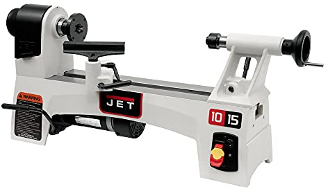 JET 10 x 15 Variable Speed Benchtop Woodworking Lathe, Wood Turning Machine, 1/2 HP, 115V 1Ph (JWL-1015VS)