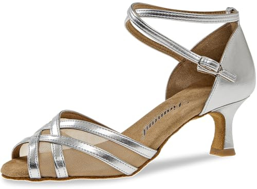 Diamant Donna Latina Scarpe da Ballo, Standard, Argento Silber Silber, 42 EU
