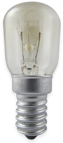 MÜLLER LICHT Birnenlampe für Kühlschrank mit Sockel E14 230 Volt 15 Watt klar erschütterungsfest