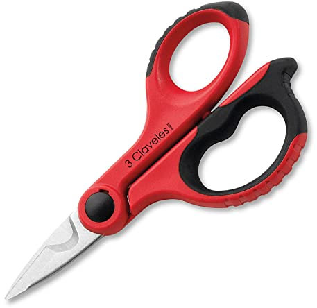 3 Claveles Tijera electricista protectora, Rojo, 15 cm - 6