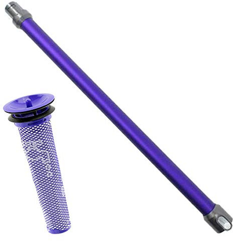 SPARES2GO Purple Extension Tube Rod + Pre Motor Filter for Dyson DC58 DC59 DC62 V6 Cordless Vacuum Cleaner