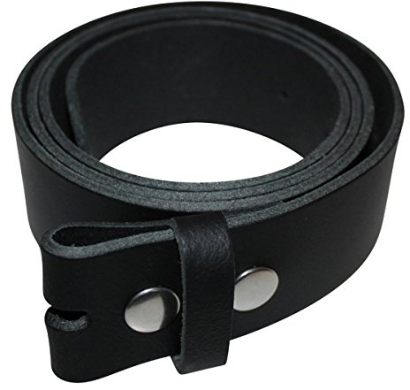 Freak Scene - Gürtel ohne Schnalle - Ledergürtel - Belt - schwarz - 4cm - 85 cm