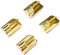 Gardinia Ganci Adesivi per Asta di Ancoraggio, Altezza: 11 mm, in Ottone, ABS, 4 pz, unità