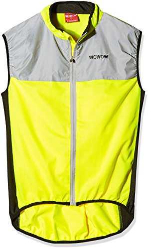 WOWOW Dark Jacket 1.1 gelb L - Sportweste - Fahrradweste - Reflexweste - Atmungsaktiv
