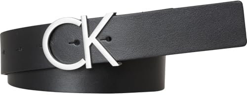 Calvin Klein Damen Gürtel CK LOGO BELT 3.5CM K60K602141, Gr. 75, Schwarz (Black 001)