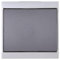 Kopp 620715081 Malta Kreuzschalter, silber-anthrazit