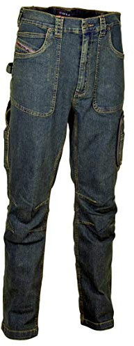 Cofra V152-0-00.Z56 - Pantaloni da lavoro Barcelona, Uomo, Blu, Taglia 52