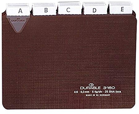 Durable Leitkarten A6 quer, 25-teilig, 1 Stück, 316011