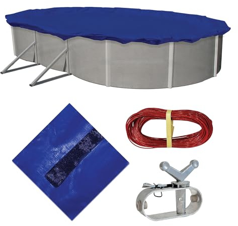 Blue Wave Gold 15-Year 12-ft x 24-ft Oval Above Ground Pool Winter Cover
