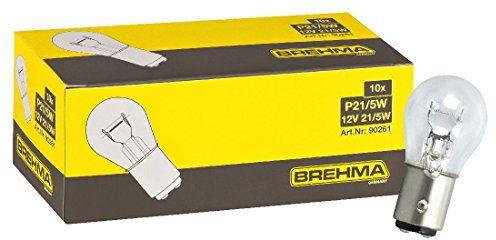 BREHMA 10x P21/5W Kugellampe Bremslichtlampe Nebelschlusslampe Rückfahrlicht Tagfahrlicht