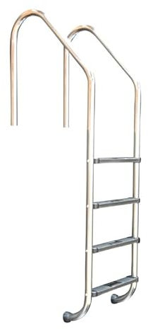 Acero inoxidable Piscina Escalera más Holm 4 niveles de socket de ancla