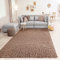 VIMODA Prime Shaggy Teppich Hochflor Langflor Teppiche Modern Einfarbig Nougat Hellbraun, Maße:300x400 cm