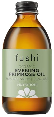 Fushi Organic Evening Primrose Oil 100 ml | Min 10% Gamma Linoleic Acid | Fresh-Pressed | Rich source of Omega 6 fatty acids | Best for Inner Health & Dry Skin | Manufactured in the UK