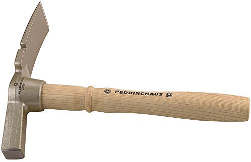Peddinghaus Maurerhammer 600 g - Teilpoliert - Dänisches/Berliner Modell mit Eschenstiel
