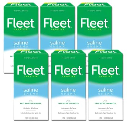 Fleet Saline Enema Twin Pack, 4.5-Ounce Bottles - 9-Ounces för Box (Pack of 6)