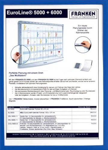 Dokumentenhalter, magnetisch, A3, Öffnung Rückseite, Aufhängeloch nein, blau