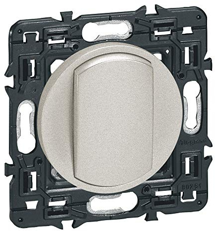 LEGRAND | Va Et Vient 10 Ax Diy Composable N3, Céliane, Interrupteur Avec Enjoliveur Titane, Connexion Rapide Sans Outil, Compatible Avec Plaques De Finition Personnalisables