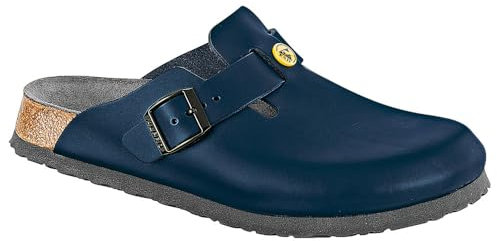 BIRKENSTOCK Boston Blau Antistatik Naturleder, Blau (Blau), 38 EU