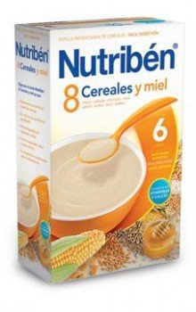 NUTRIBEN PAPILLA 8 CEREALES MIEL 600 G