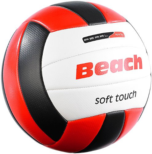 Speeron Volleyball-Ball: Beachvolleyball, griffige Soft-Touch-Oberfläche, Kunstleder, 20,5 cm Ø (Beachvolley-Ball, Fun-Beach-Ball, Spielzeug außen)
