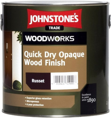 5 LTR JOHNSTONE'S WOODWORKS QUICK DRY OPAQUE WOOD FINISH EBONY
