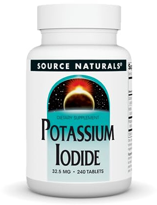 Source Naturals Potassium Iodide 32.5mg, 240 Tablets