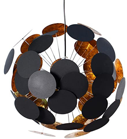 Design Hängeleuchte INFINITY HOME schwarz gold Pendelleuchte