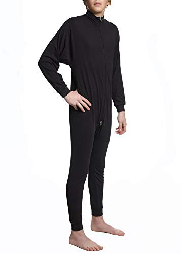 Sherwood Unisex Kinder Undertøj 1 dele med lynlås Unterw sche, Schwarz, 150 EU