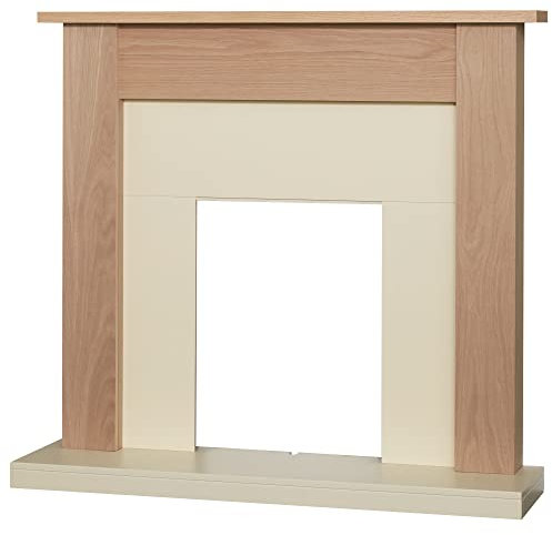 Adam Southwold Fireplace in Oak& Cream, 43 inch
