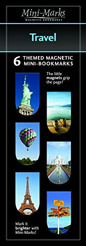 That Company called If Mini Marks – Lot de 6 Marque-pages magnétiques, motif voyage