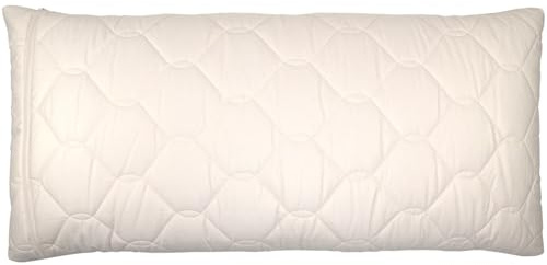 Giraffenland Cuscino con miglio bio 40x80cm – riempito con bucce di miglio bio | Cuscino per la testa & Guanciale con fodera lavabile | cuscino di conforto per la nuca & per un sonno riposante
