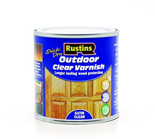 Rustins Quick Dry Outdoor Clear Varnish 250ml Satin