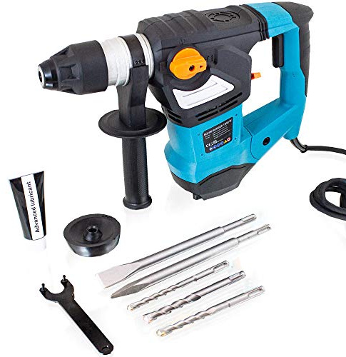 BITUXX® Bohrhammer Schlagbohrer 1800W Schlagbohrmaschine Abbruchhammer Meißelhammer SDS-Plus + 6 Joule 1800W 4000S/min 2x Meißel