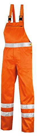teXXor Warnschutz-Latzhose Hamilton Arbeitshose, 24, orange, 4304