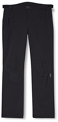 CMP Pantalones Softshell Comfort Fit Long Con Tecnología Climaprotect Pantalones Softshell Comfort Fit Long Con Tecnología Climaprotect, Hombre, Nero, L
