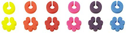 Lurch 210220 Fancy Rings Segnabicchiere in silicone, set da 12