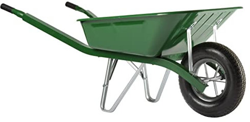 BROUETTE HAEMMERLIN BATI 90L PEINTE VERTE ROUE GONFLÉE - 302310006