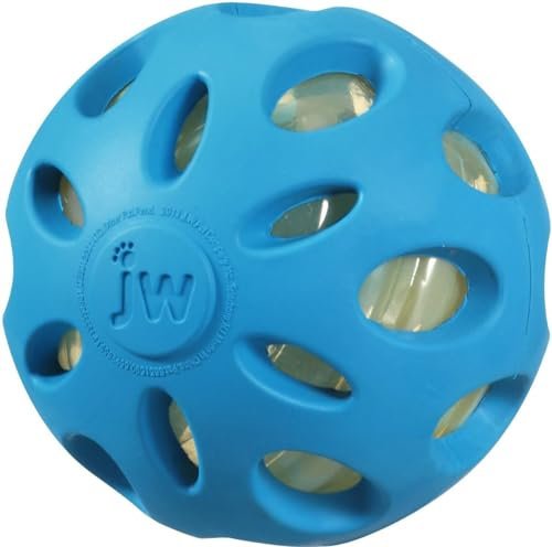 J.W. JW - Crackle Heads - Origineller Ball für Welpen und kleine Hunde - Ideal für die Förderung der Bindung zwischen Hund und Besitzer - Perfekt für Apportierspiele - Small Size - Größe 5 x 5 x 5 cm