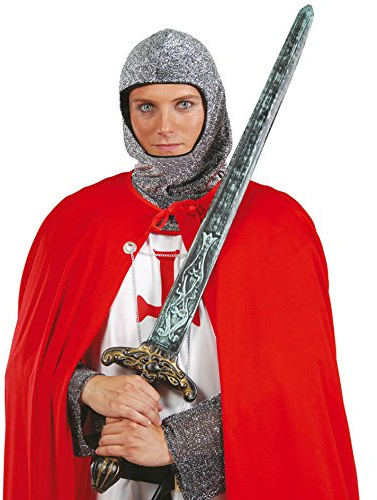 FIESTAS GUIRCA Espada de plástico Medieval Espada bárbara para el Disfraz de Cruzado Jinete