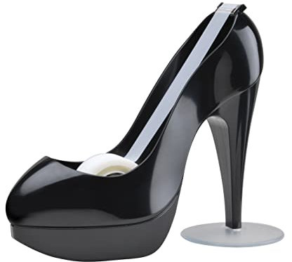 Scotch Schwarzer Schuh-Tischabroller + Scotch Magic Klebeband, 1 Rolle, 19 mm x 8,89 m