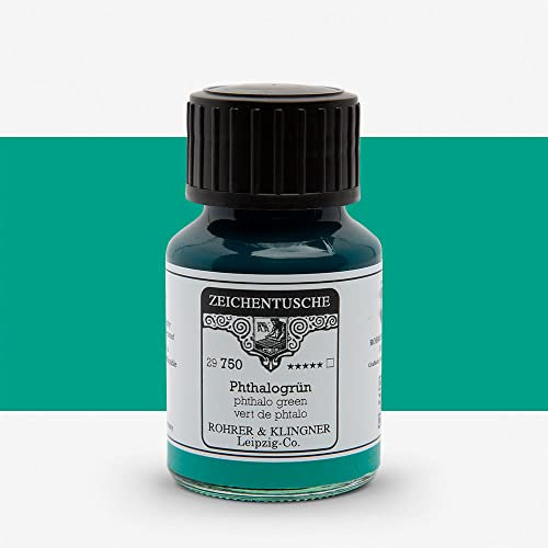 Rohrer & Klingner Zeichentusche Phthalogrün 50 ml