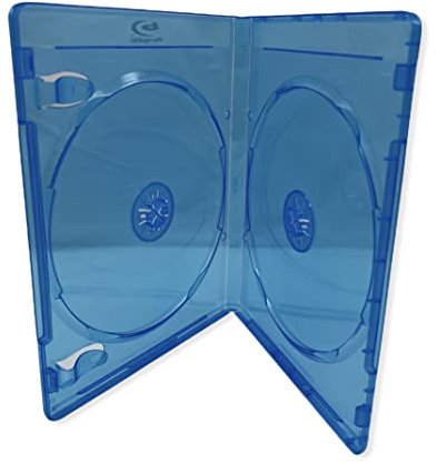 10 x Double (2) Disc Blu-Ray 11mm Storage Cases With Logo
