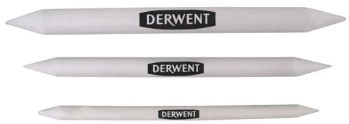 Derwent Papierwischer zum Mischen & Verwischen, 3er-Set, Reispapier, Paper Stump, Professionelle Qualität, 2300561