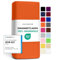 Jacobson Jersey Spannbettlaken Spannbetttuch Baumwolle Bettlaken (180x200-200x200 cm, Orange)