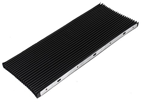 uxcell Rubber Machine Tool Foldable Accordion Cover Shield Guard 50cm x 40cm