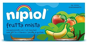 Nipiol Omogeneizzato Frutta Mista 2x80g (12 Confezioni)