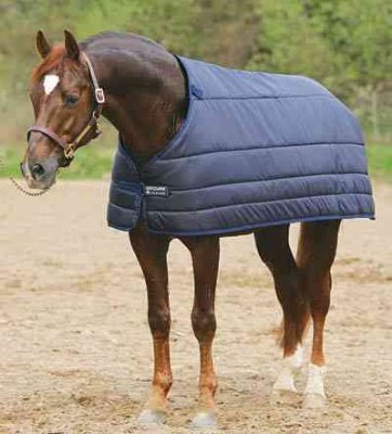 Horseware Irland Pferdedecke, 200 g, Pferde-Outdoordecke, ABAD62, Navy/Navy, 5'9 (175cm)