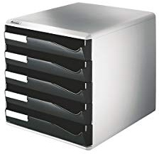 Leitz 5 A4 Lådskåp, organisatör, postset, svart