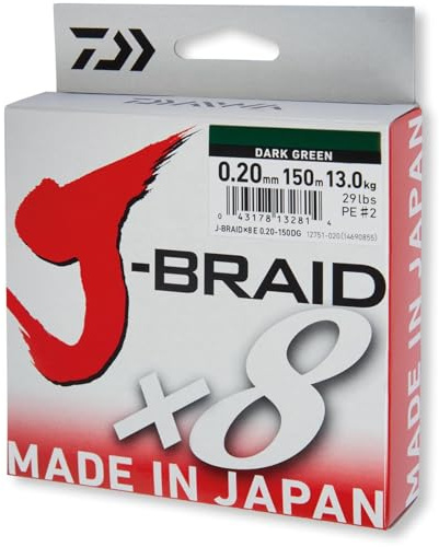 Daiwa, J-Braid X8, 300 m, multicoloured, diameter: 0.51 mm